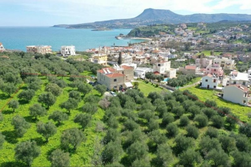 Kalyves Kreta, Kalyves: Grundstück zum Verkauf in Kalyves mit atemberaubender Aussicht Grundstück kaufen